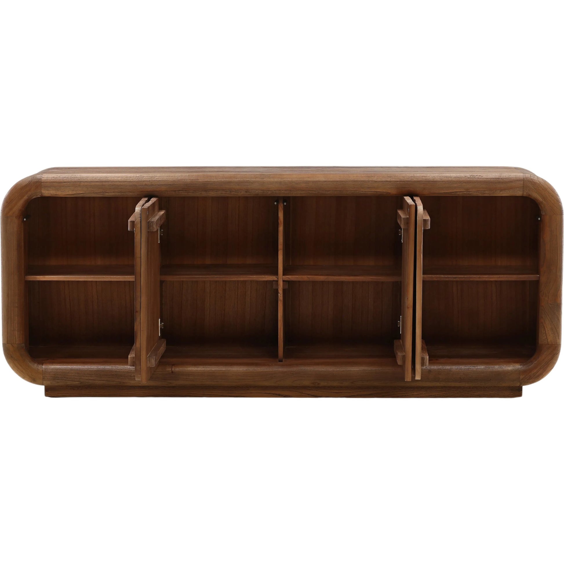 Hassie Sideboard by Arch & Plane in medium brown. Made from mindi, bayor wood in a transitional style.