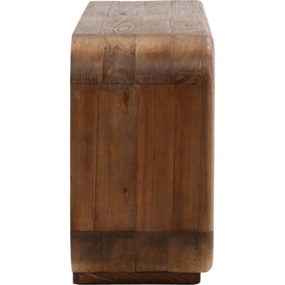 Hassie Sideboard by Arch & Plane in medium brown. Made from mindi, bayor wood in a transitional style.