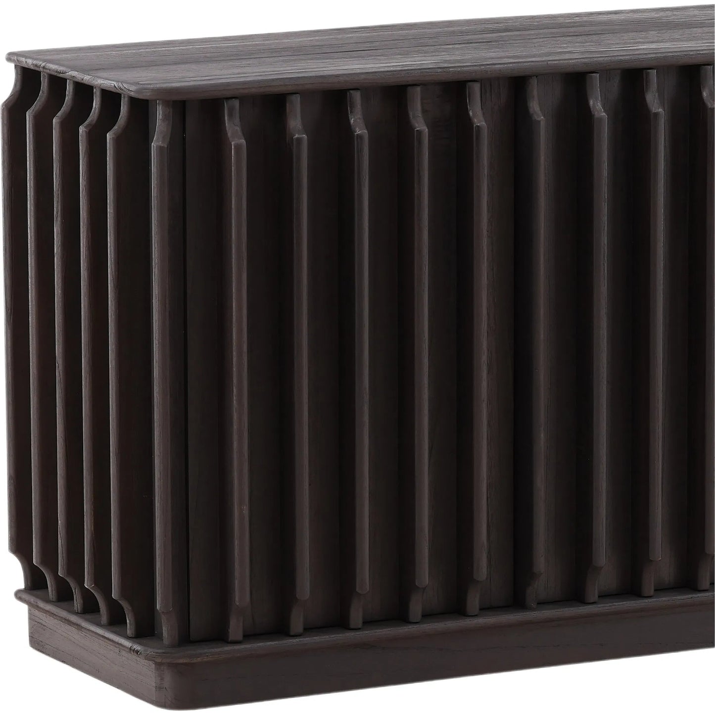 006 SI-2350881 | Closeup | Madalyn Sideboard by Arch & Plane in dark brown. Made from mindi wood in a modern style.
