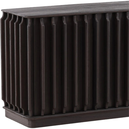 Madalyn Sideboard by Arch & Plane in dark brown. Made from mindi wood in a modern style.
