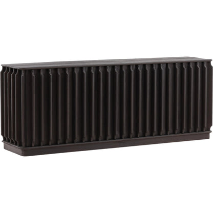 Madalyn Sideboard by Arch & Plane in dark brown. Made from mindi wood in a modern style.