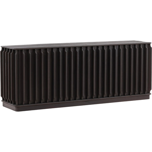 Urias Sideboard by Arch & Plane in dark brown. Made from mindi wood in a unique style.