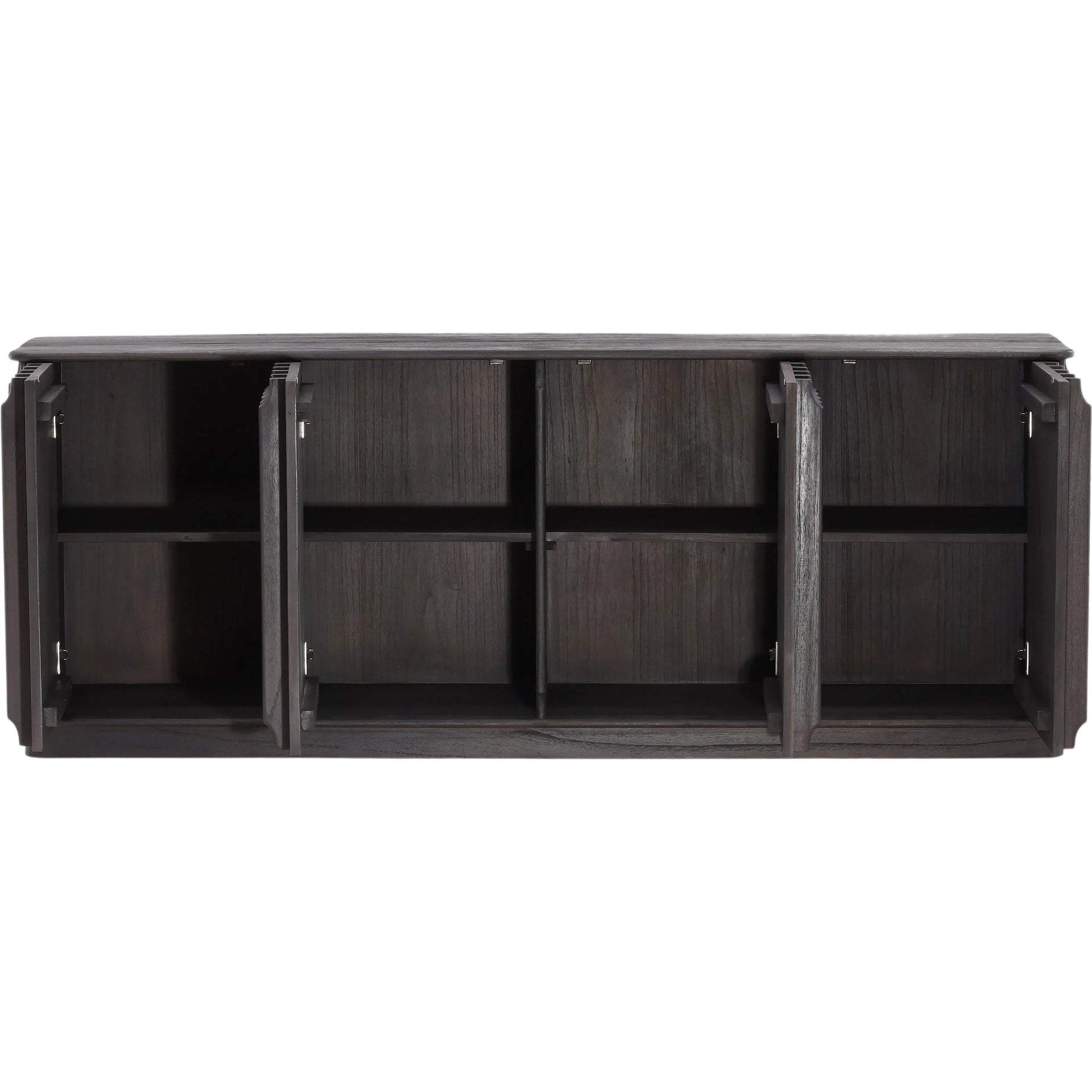 Madalyn Sideboard by Arch & Plane in dark brown. Made from mindi wood in a modern style.