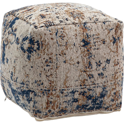 Kenzo Vintage Inspired Pouf by Arch & Plane in blue, grey, multi, pattern. Made from cotton in a modern style.