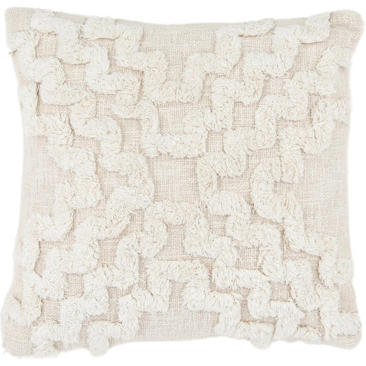 Taraji Pillow by Arch & Plane in natural. Made from handwoven cotton in a unique style.