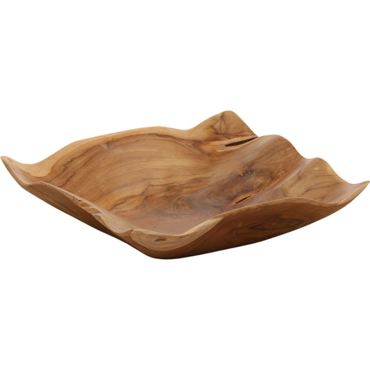 Hortense Bowl by Arch & Plane in natural. Made from teak wood in a unique style.