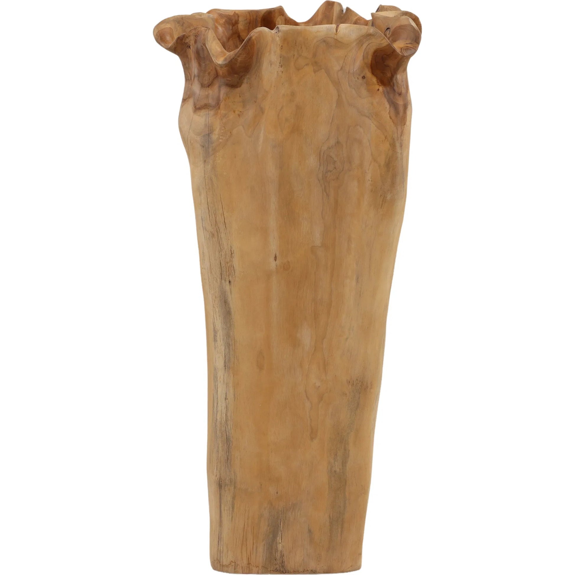 Ricky Sculpture by Arch & Plane in natural. Made from teak wood in a unique style.