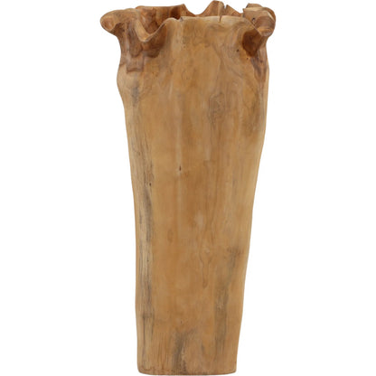 Ricky Sculpture by Arch & Plane in natural. Made from teak wood in a unique style.