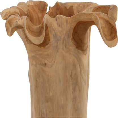 Ricky Sculpture by Arch & Plane in natural. Made from teak wood in a unique style.