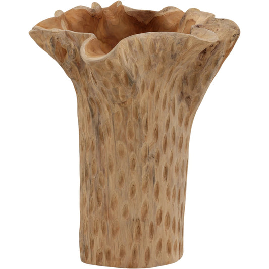 Turner Sculpture by Arch & Plane in natural. Made from teak wood in a unique style.