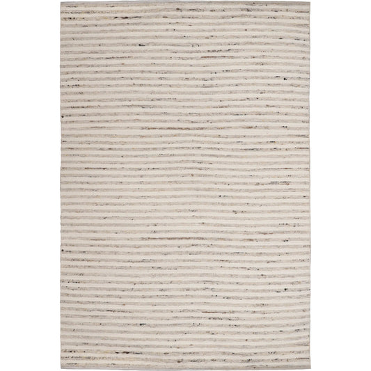 Alarcon Rug by Arch & Plane in beige. Made from handwoven wool blend in a unique style.