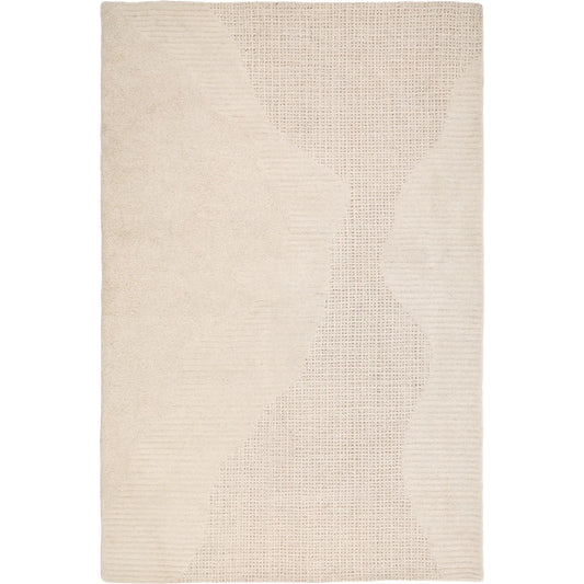 Barthelemy Rug by Arch & Plane in ivory. Made from hand tufted wool in a unique style.