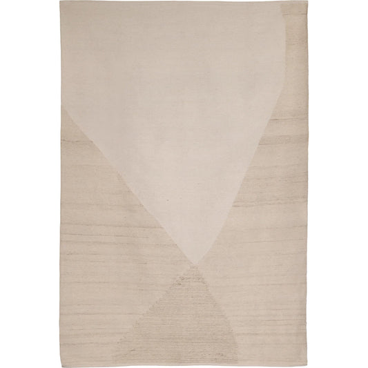 Clemente Rug by Arch & Plane in ivory. Made from handwoven wool blend in a unique style.