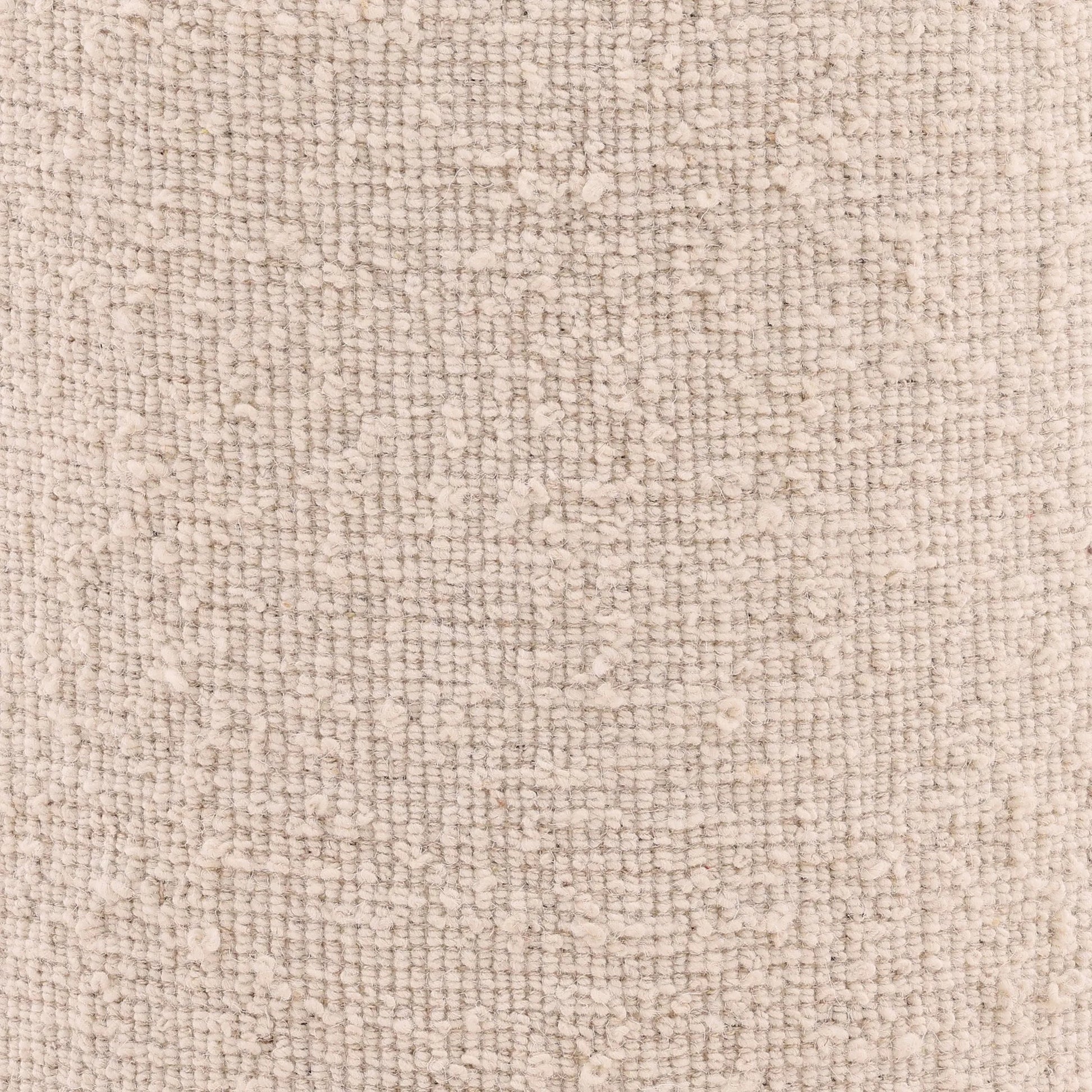 Madelynn Stool by Arch & Plane in ivory, natural. Made from handwoven wool blend, wood in a transitional style.