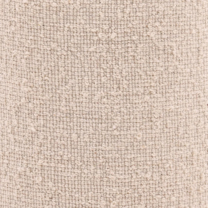 Madelynn Stool by Arch & Plane in ivory, natural. Made from handwoven wool blend, wood in a transitional style.