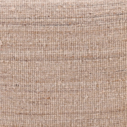 Asha Stool by Arch & Plane in beige. Made from handwoven wool blend in a rustic style.