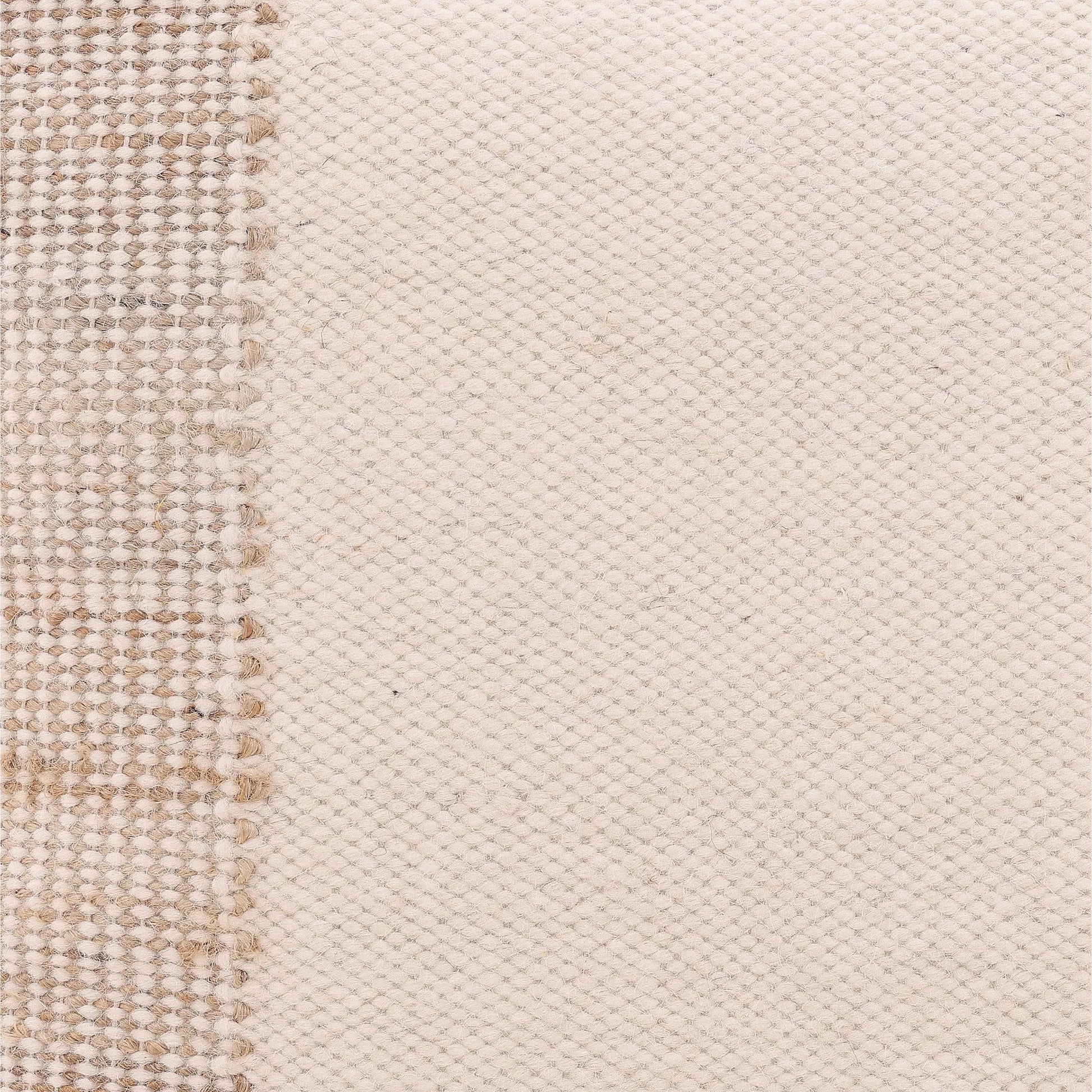 Denis Pillow by Arch & Plane in natural, ivory. Made from handwoven wool, jute in a rustic style.