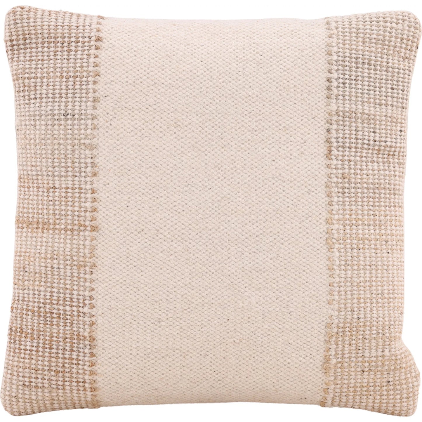 001 SI-2350934 | Primary Silo | Denis Pillow by Arch & Plane in natural, ivory. Made from handwoven wool, jute in a rustic style.