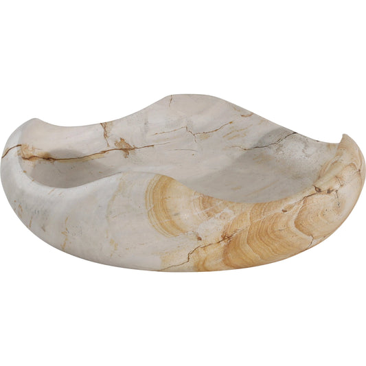 Courtney Bowl by Arch & Plane in natural. Made from palimanan stone in a modern style.