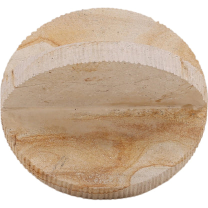 Byatt Sculpture by Arch & Plane in natural. Made from palimanan stone in a transitional style.