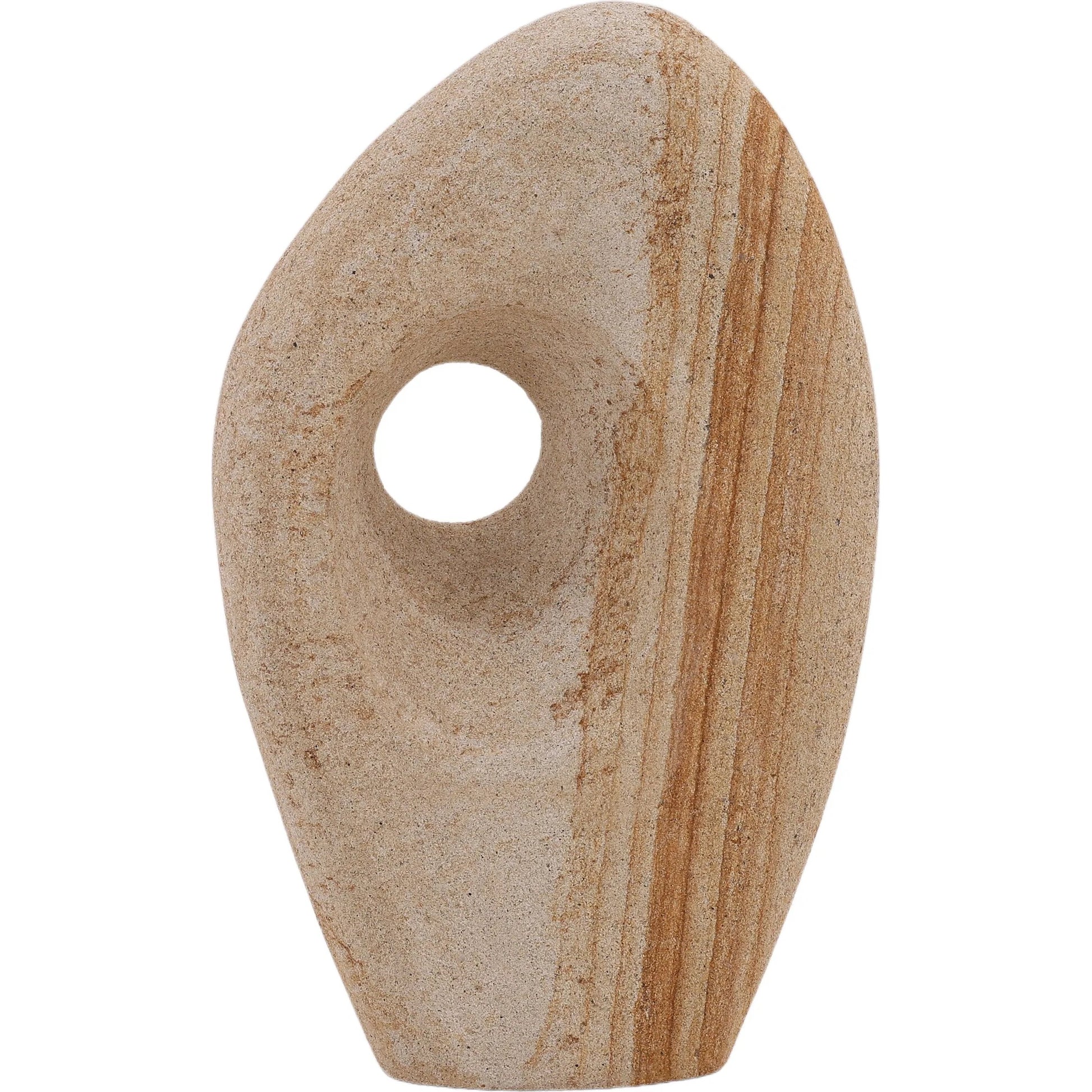 Eartha Sculpture by Arch & Plane in natural. Made from palimanan stone in a modern style.