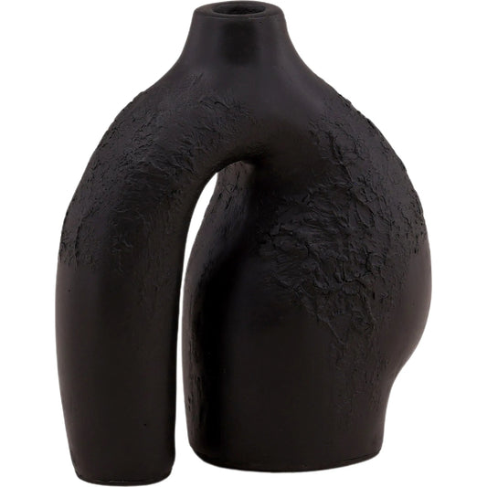 Ignazio Candle Holder by Arch & Plane in black. Made from terracota in a unique style.