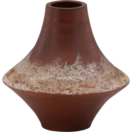 Sapphire Vase by Arch & Plane in brown. Made from terracota in a unique style.