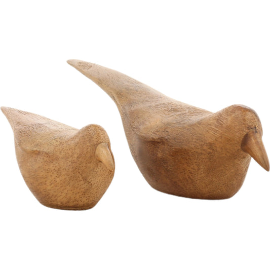 Jay Sculpture (Set of 2) by Arch & Plane in natural. Made from bamboo in a unique style.