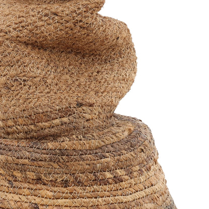 Shelton Basket by Arch & Plane in natural. Made from woven banana leaf, coconut fibers in a rustic style.