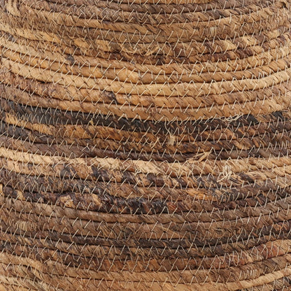 Shelton Basket by Arch & Plane in natural. Made from woven banana leaf, coconut fibers in a rustic style.