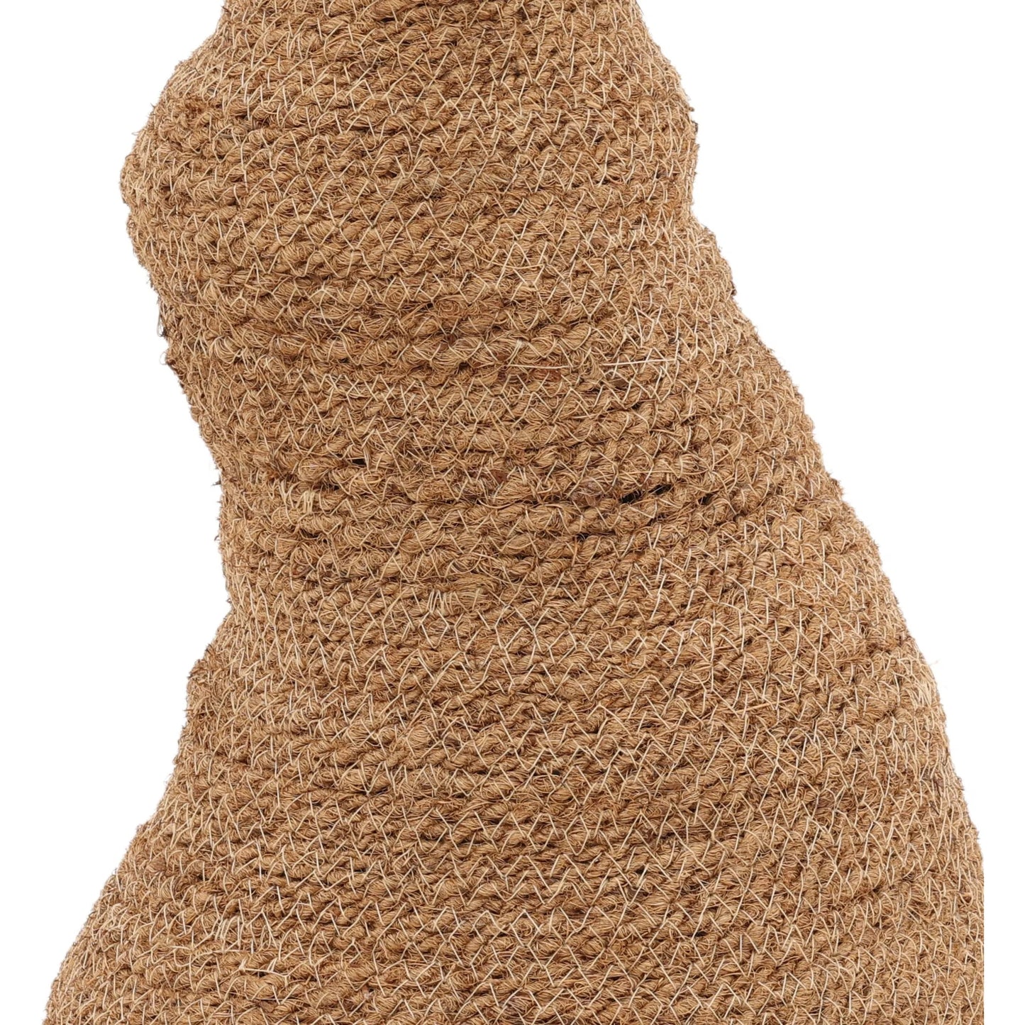 002 SI-2440758 | Closeup | Arlene Basket by Arch & Plane in natural. Made from woven coconut fibers in a rustic style.