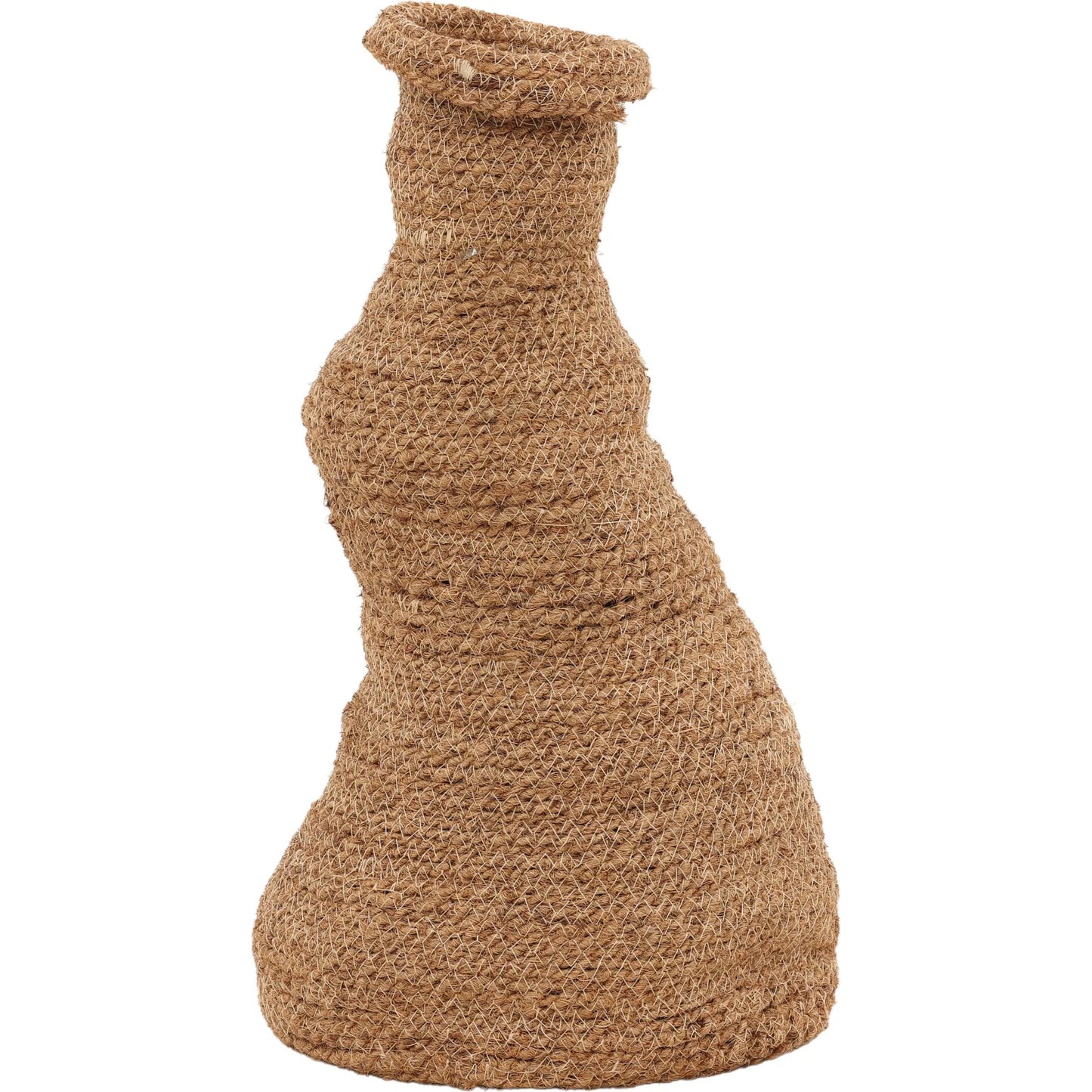 001 SI-2440758 | Primary Silo | Arlene Basket by Arch & Plane in natural. Made from woven coconut fibers in a rustic style.