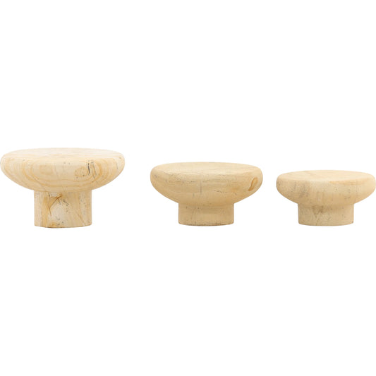 Brevin Sculptural Objects by Arch & Plane in natural. Made from palimanan stone in a unique style.
