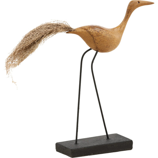 Dinan Sculpture II by Arch & Plane in natural, black. Made from bamboo, metal, stone in a unique style.