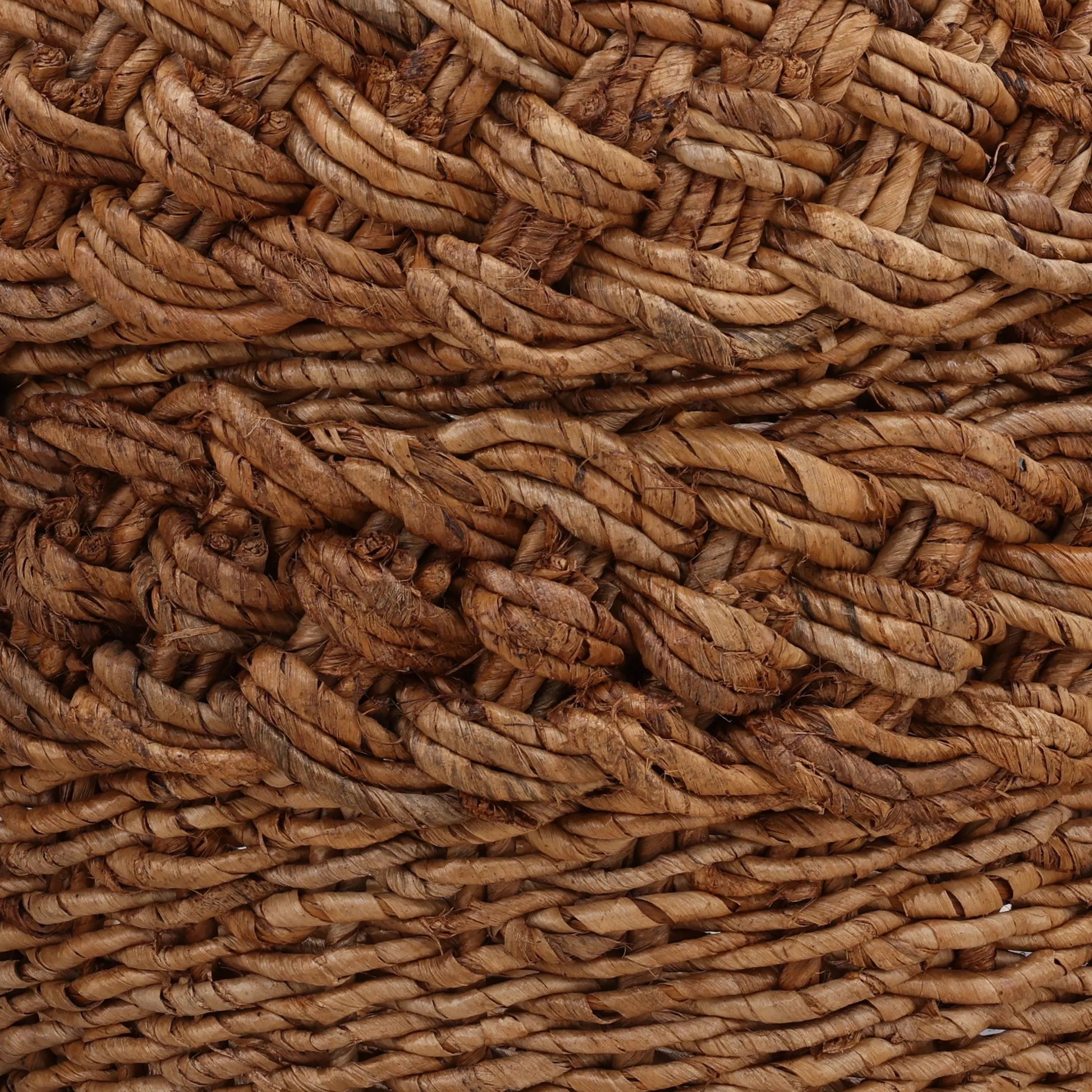 Gaetano Basket (Set of 3) by Arch & Plane in natural. Made from woven banana leaf in a unique style.