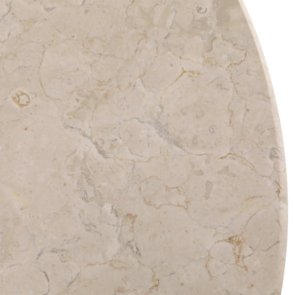 Giles Coffee Table by Arch & Plane in natural wash, cream marble. Made from oak wood, oak veneer, marble in a transitional style.
