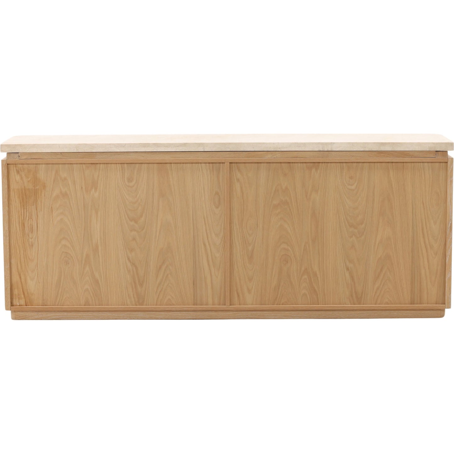004 SI-2440777 | Additional Silo | Valencia Sideboard by Arch & Plane in natural wash, cream. Made from oak wood, oak veneer, marble in a transitional style.