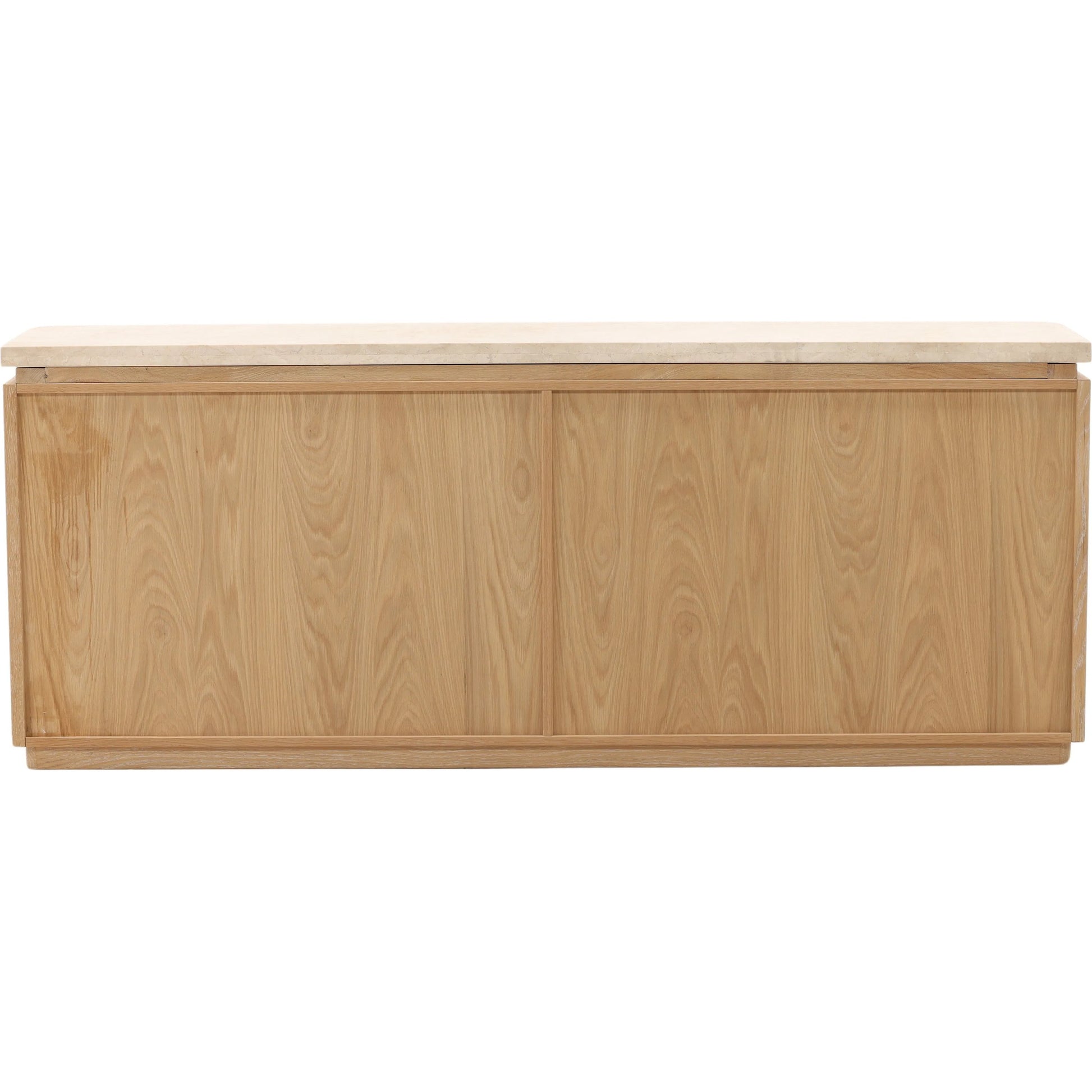 Valencia Sideboard by Arch & Plane in natural wash, cream. Made from oak wood, oak veneer, marble in a transitional style.