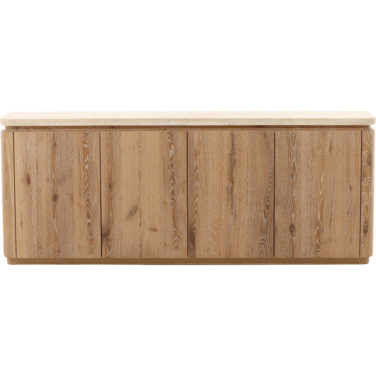 002 SI-2440777 | Additional Silo | Valencia Sideboard by Arch & Plane in natural wash, cream. Made from oak wood, oak veneer, marble in a transitional style.