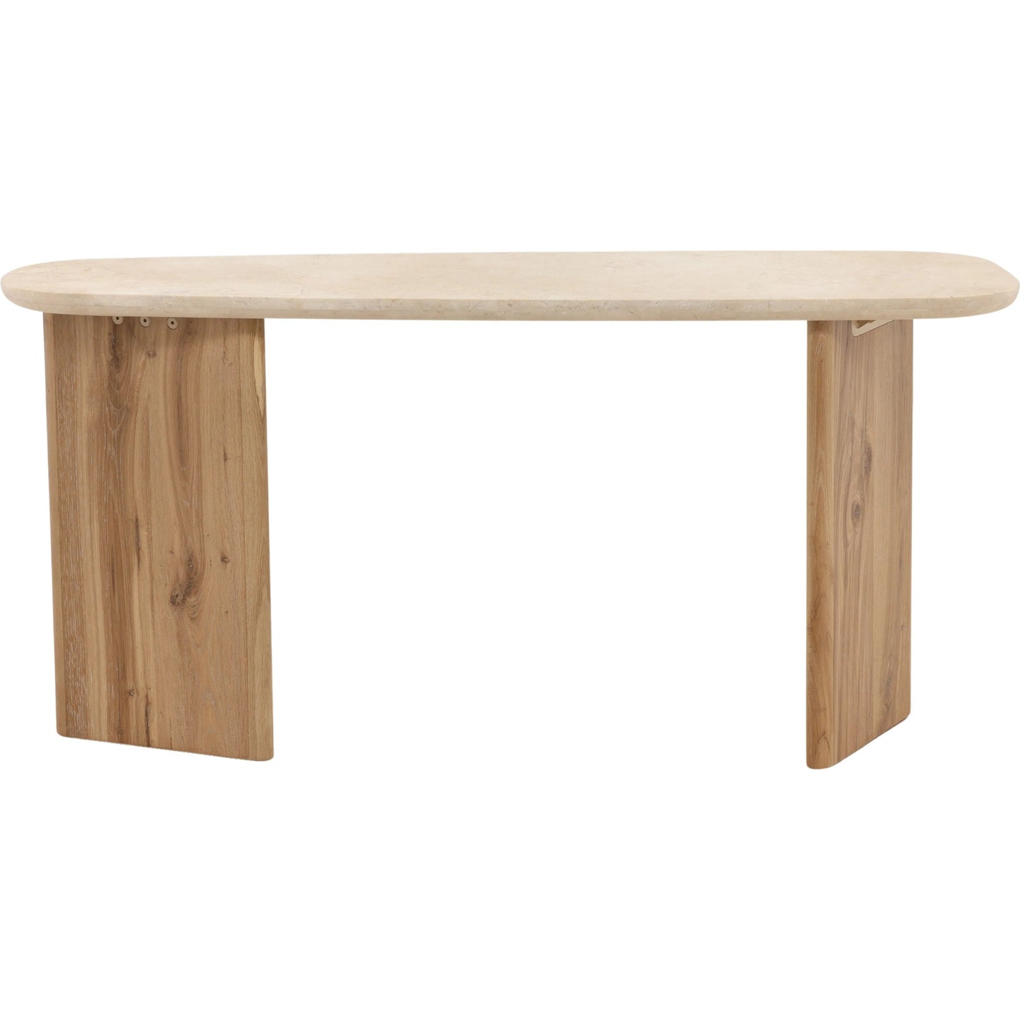 004 SI-2533054 | Additional Silo | Arne Console Table by Arch & Plane in natural wash, cream. Made from oak wood, oak veneer, marble in a unique style.