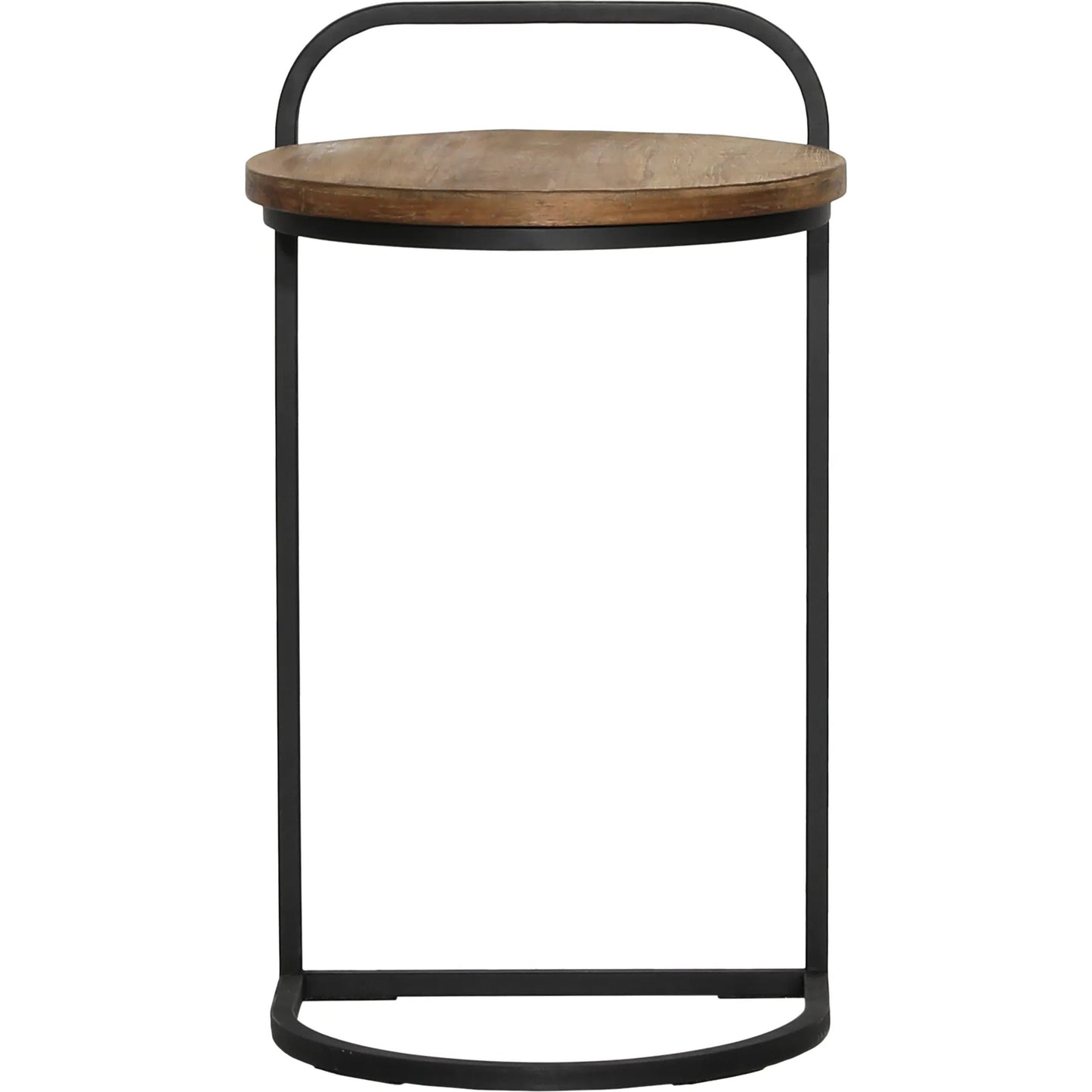 002 SI-2350958 | Additional Silo | Leigh Laptop End Table by Arch & Plane in natural, black. Made from teak wood, metal in a modern style.