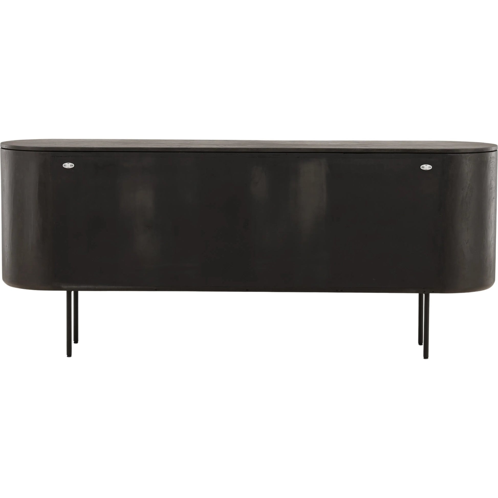 Debbie Sideboard by Arch & Plane in black. Made from micro cement, pine wood, metal in a modern style.