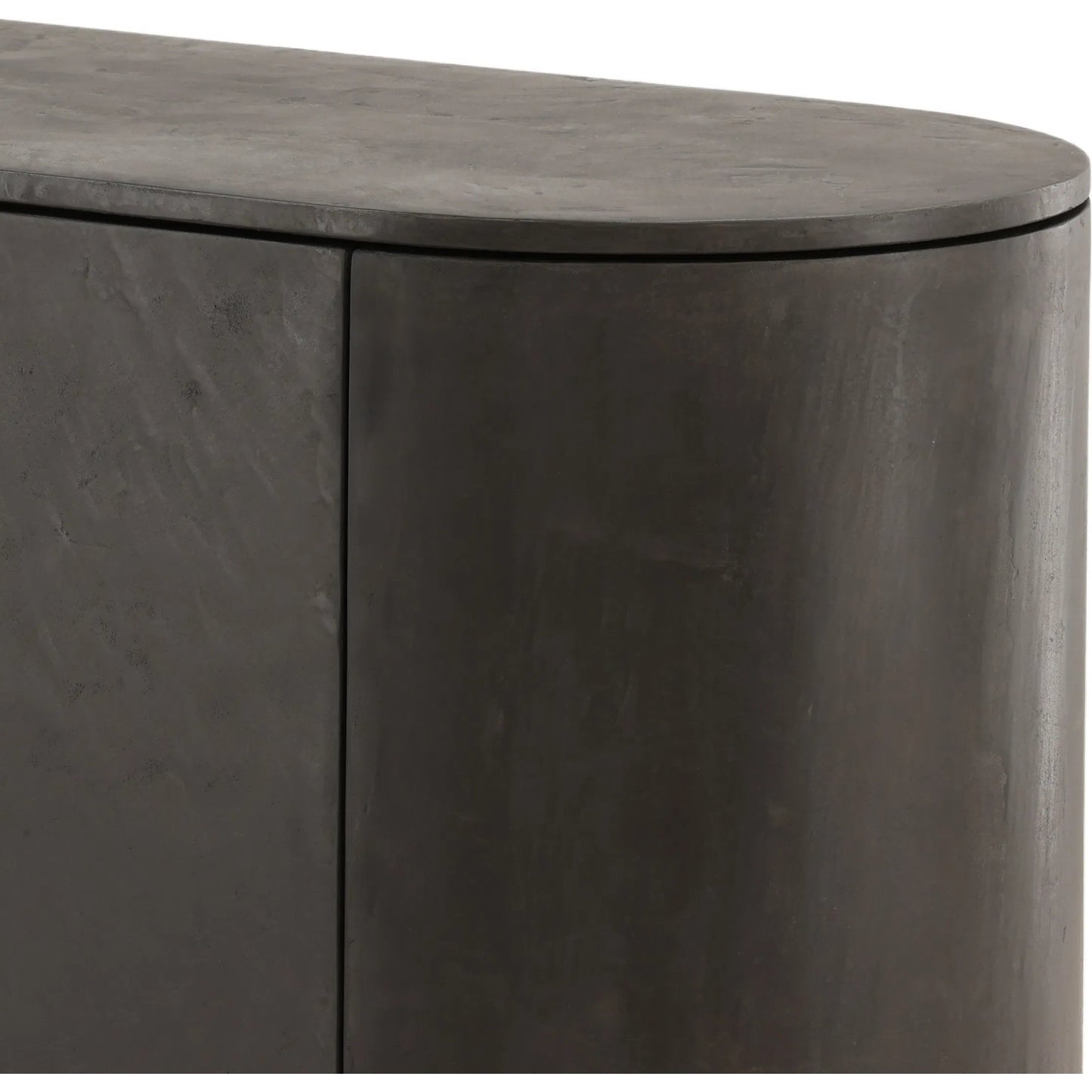 007 SI-2440780 | Closeup | Debbie Sideboard by Arch & Plane in black. Made from micro cement, pine wood, metal in a modern style.