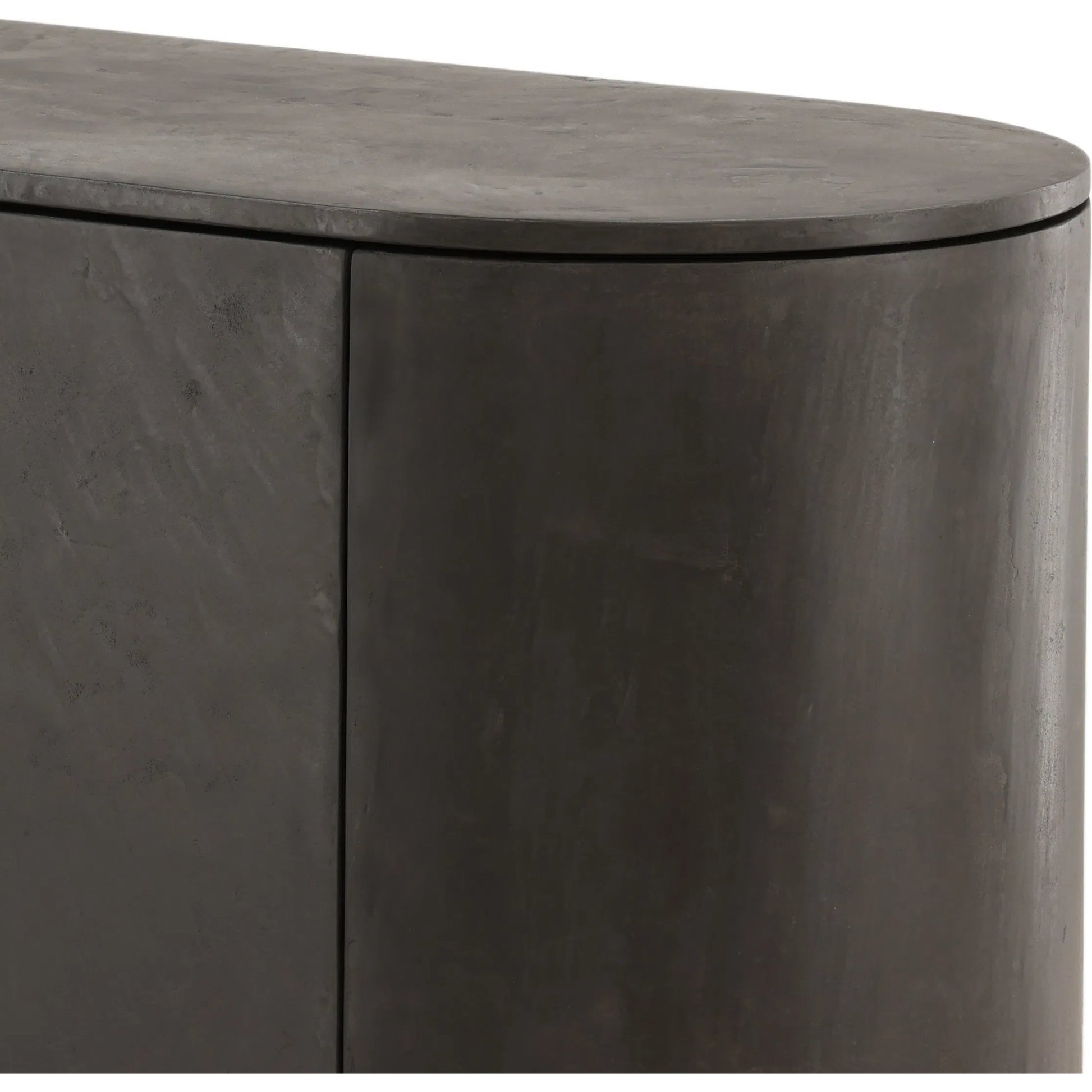 Debbie Sideboard by Arch & Plane in black. Made from micro cement, pine wood, metal in a modern style.