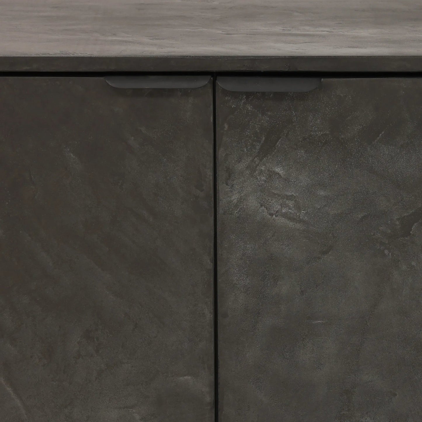 008 SI-2440780 | Closeup | Debbie Sideboard by Arch & Plane in black. Made from micro cement, pine wood, metal in a modern style.