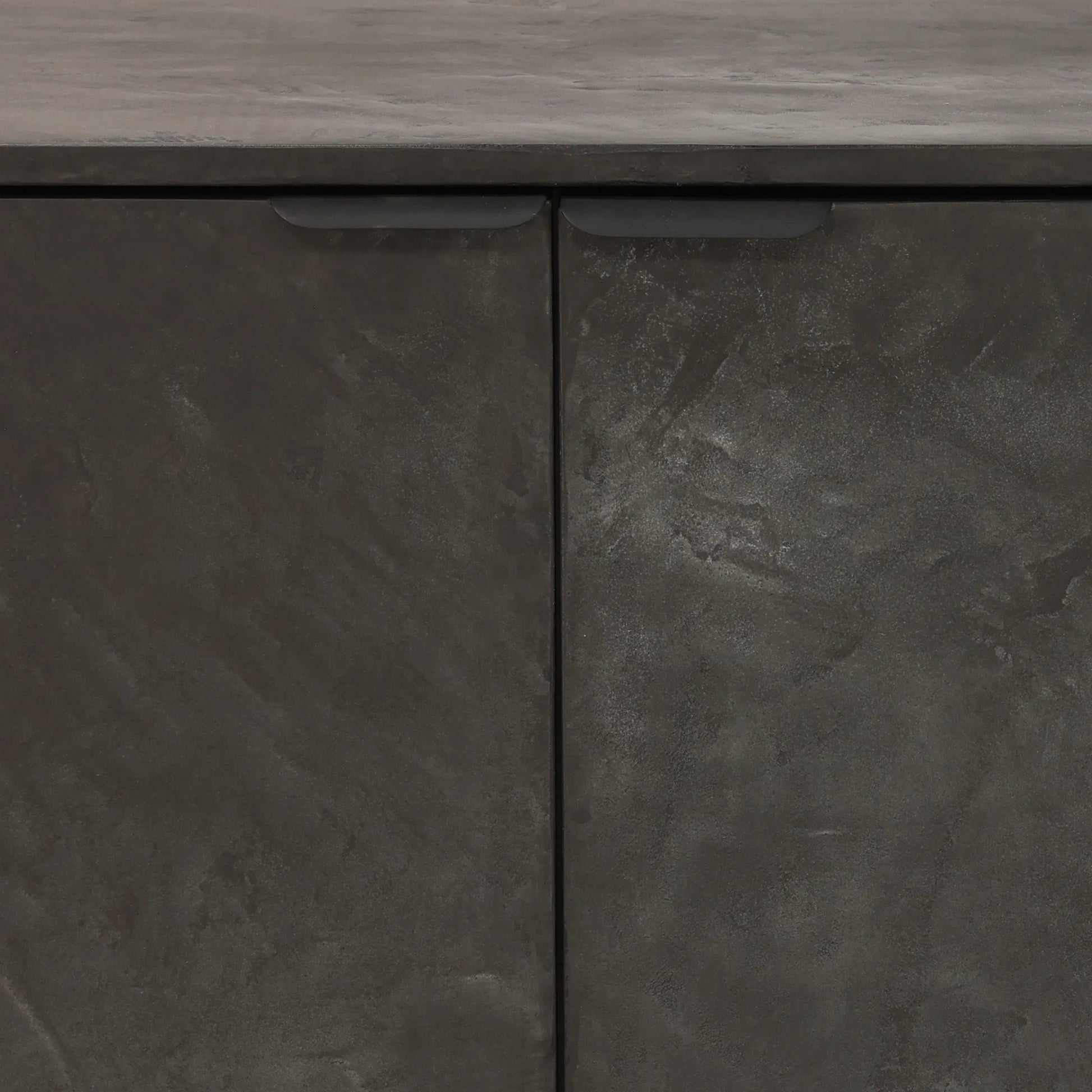 Debbie Sideboard by Arch & Plane in black. Made from micro cement, pine wood, metal in a modern style.
