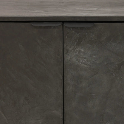 Debbie Sideboard by Arch & Plane in black. Made from micro cement, pine wood, metal in a modern style.