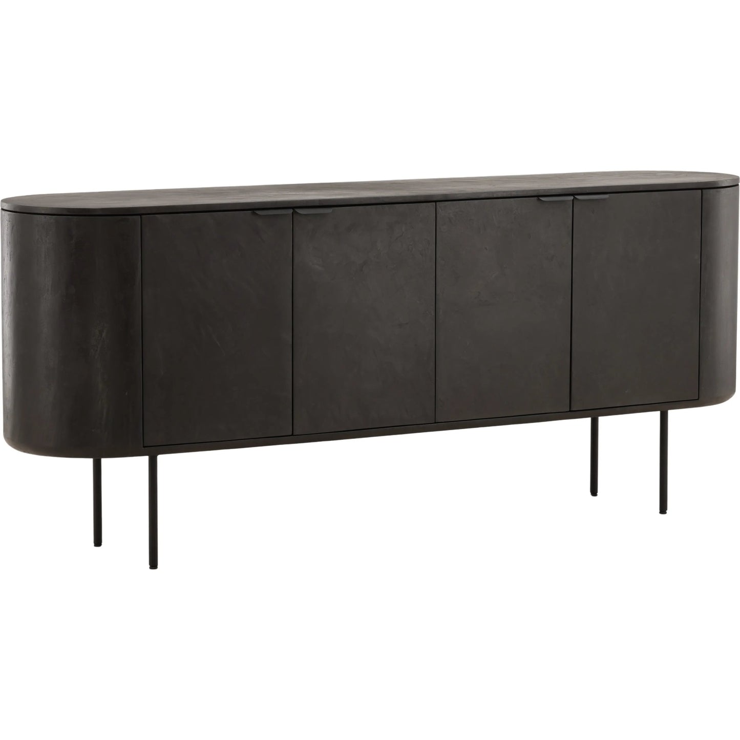 001 SI-2440780 | Primary Silo | Debbie Sideboard by Arch & Plane in black. Made from micro cement, pine wood, metal in a modern style.