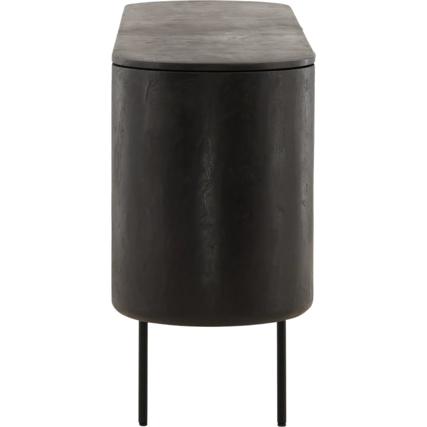 003 SI-2440780 | Additional Silo | Debbie Sideboard by Arch & Plane in black. Made from micro cement, pine wood, metal in a modern style.