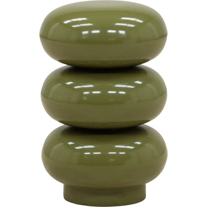 Latoya Side Table by Arch & Plane in green. Made from iron in a eclectic & global style.